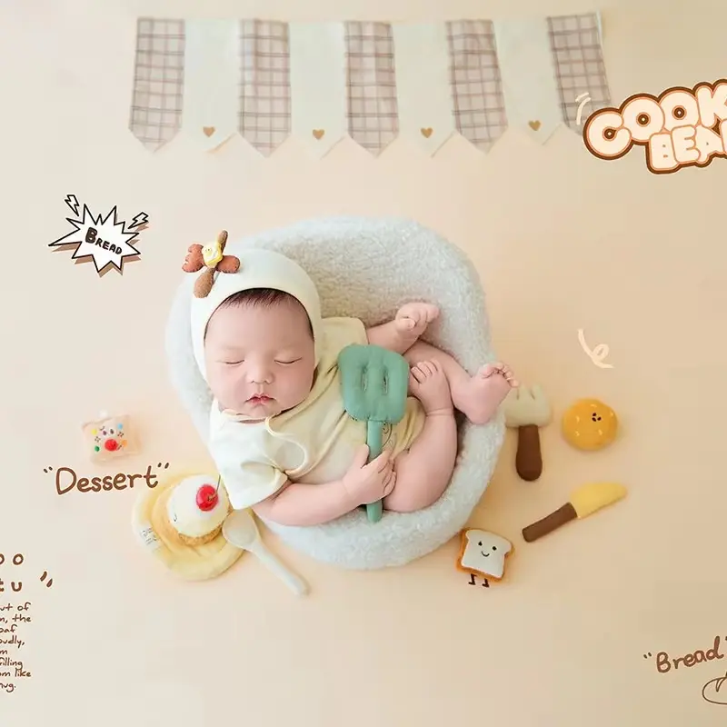 Baby Chef Cake Set - Newborn Photography Props - Image 4